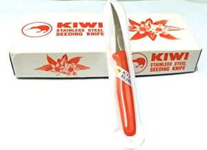 kiwi stainless steel deseeding knife and fruit carving knife