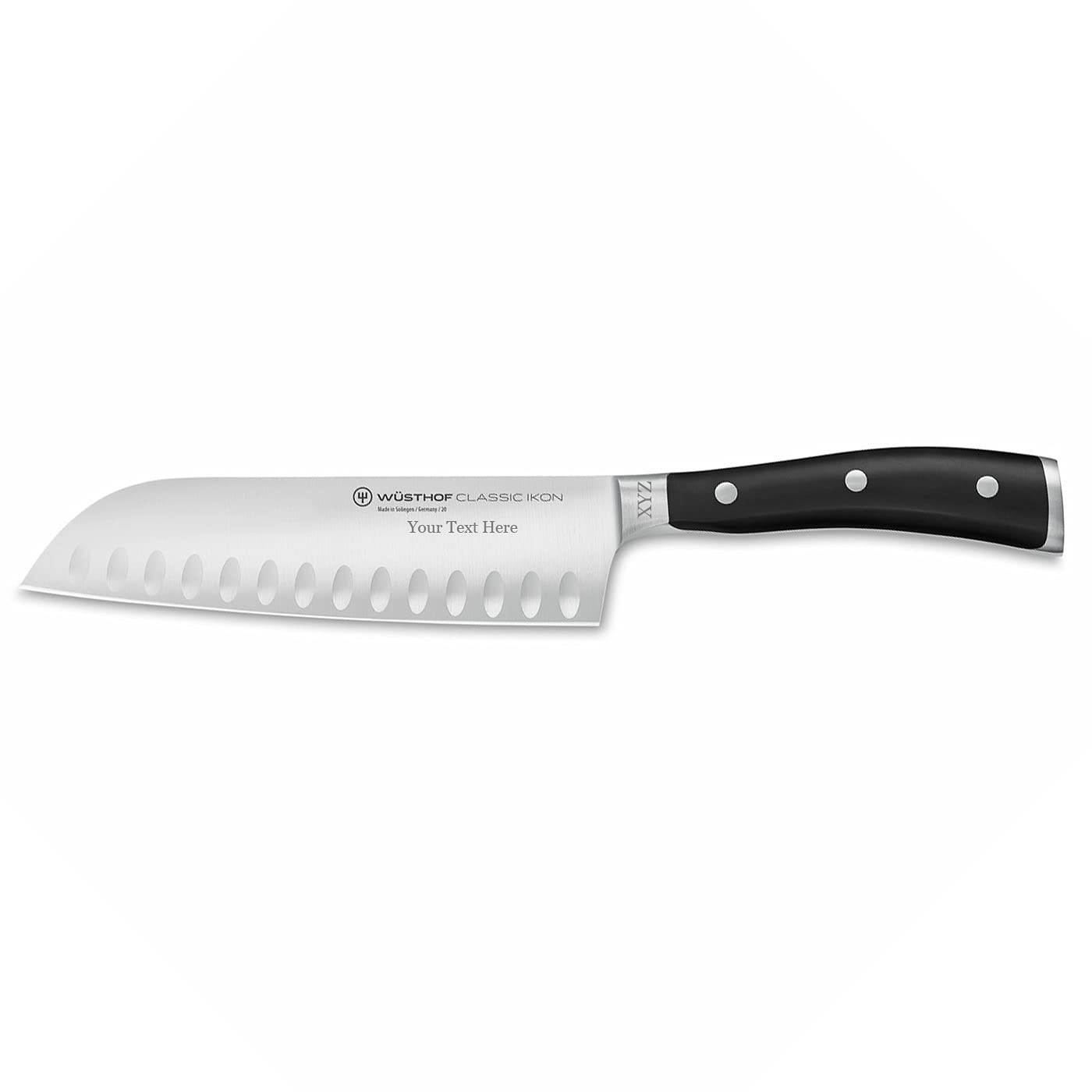 Wusthof Classic IKON 7" Santoku Knife - Personalized Rotary Engraving Available