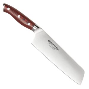 7 inch nakiri knife crimson series by ergo chef