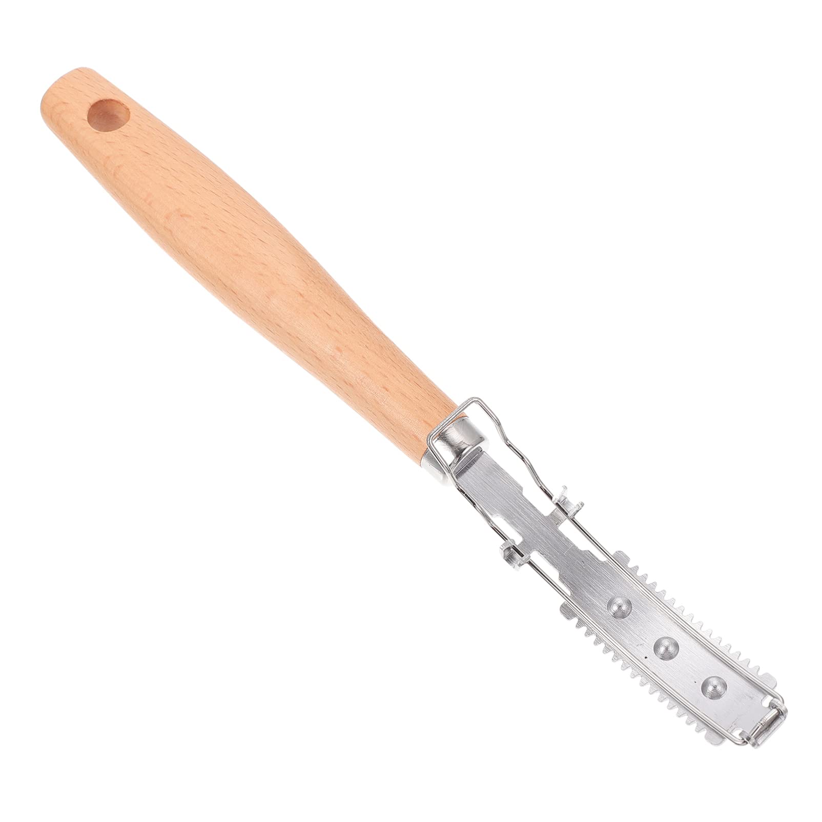 Hemoton Pig Hair Scraping Device Lame Razor Pig Hair Scraper Pork : Pig Hair Shaving Stainless Steel Meat Hair Scraper Wood Handle Blade Meat Hair Gadget Tool Meat Hair Remover