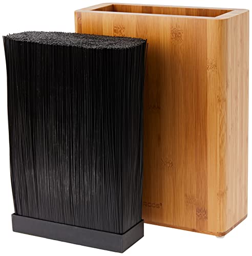 ARCOS Universal Knife Block Set Without Knives Up to 10 Inch. 220x89x280mm. 3700 gr. Made of Bamboo. Series Tacos Universales. Color Brown