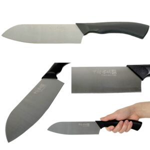 KAKUSEE Koumei Nakamua Japanese knife and kitchen scissors, bread knife, peeler, knife sharpener, set of 5, Cut meat and fish, peel fruit and vegetables, cut bread and cheese