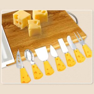 Cheese Knife,7Pcs Mini Cheese Knife Set for Charcuterie Board,Cheese Knives,Cheese Cutter,Cheese Fork,Charcuterie Board Knives,Cheese Knives Sets,Small Cheese Knife,Cheese Cutter Set