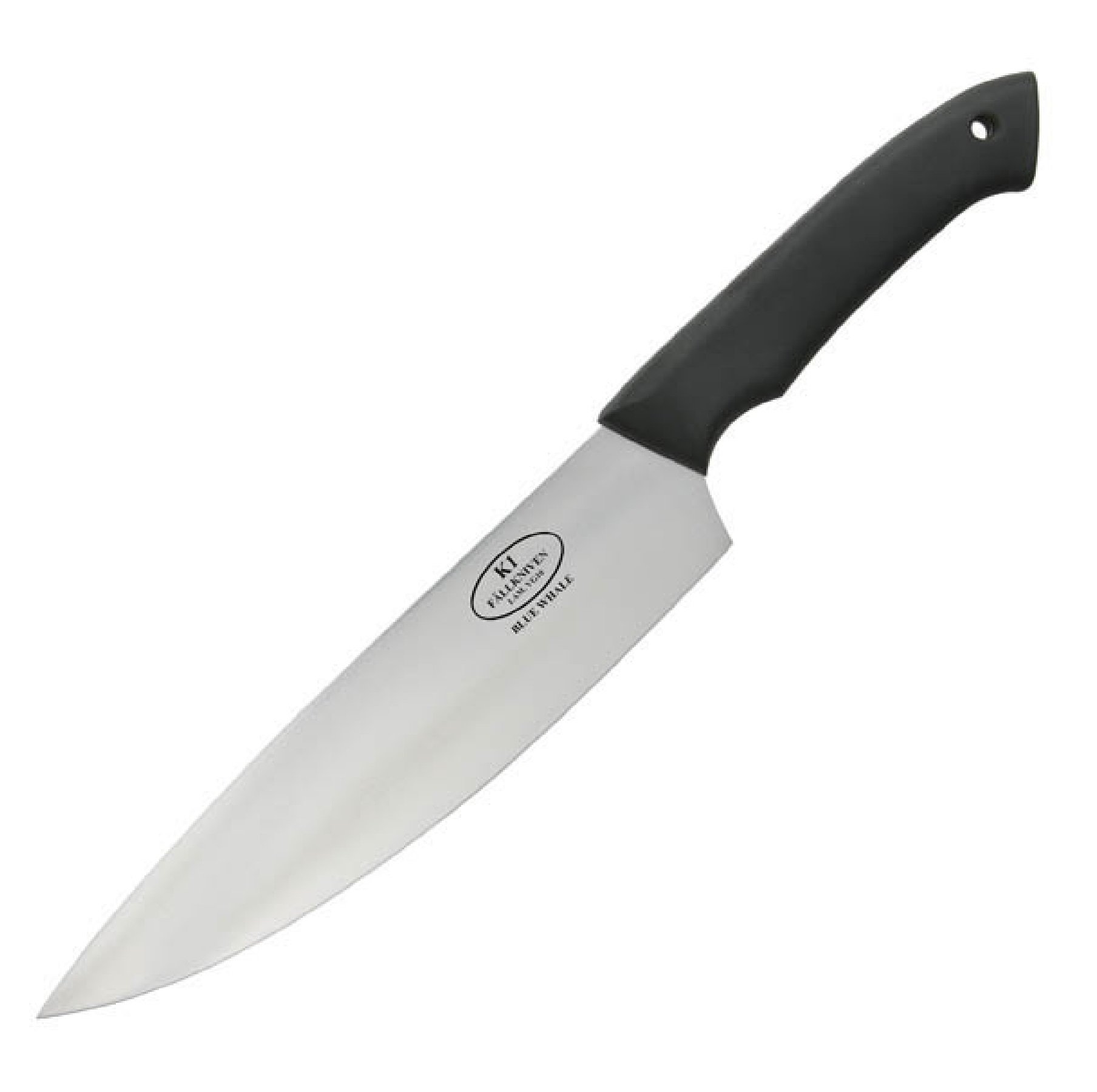 Fallkniven 9001758 K1 Fine Edge Fixed Blade Chef Knife, Black