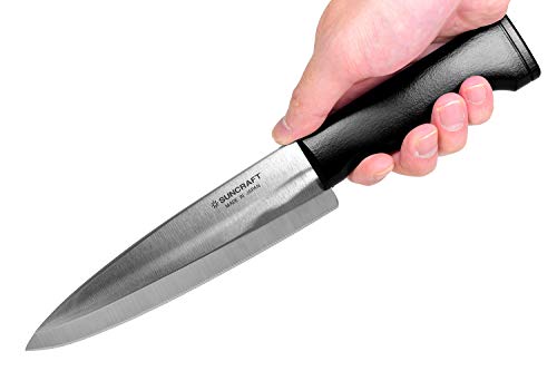 Seki Japan Jigsaw Edge Japanese Chef Kitchen Knife, Serrated Blade Stainless Steel Gyuto Knife, Plastic Handle, 200 mm (7.8 in)