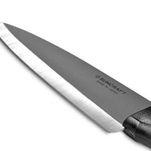 Seki Japan Jigsaw Edge Japanese Chef Kitchen Knife, Serrated Blade Stainless Steel Gyuto Knife, Plastic Handle, 200 mm (7.8 in)