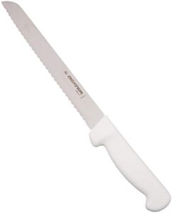 dexter outdoors 31603 8" scalloped bread knife, white