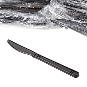 individually wrapped heavy weight knife (black knife, 100)