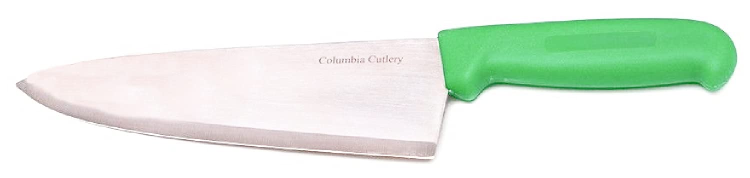 Columbia Cutlery 8 in. Green Chef / Cook Knife (Single Chef Knife)