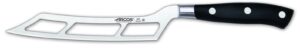arcos cheese knife 6 inch nitrum stainless steel and 145 mm blade. ergonomic polyoxymethylene pom handle. series riviera. color black