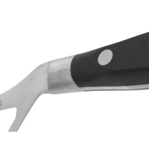 ARCOS Cheese Knife 6 Inch Nitrum Stainless Steel and 145 mm blade. Ergonomic Polyoxymethylene POM Handle. Series Riviera. Color Black