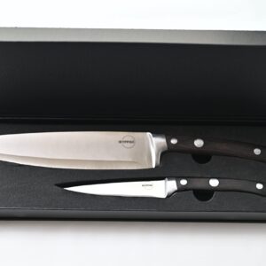 IKYPPAH Kitchen Knife Set 2 Piece,8" Chef Knife and 5" Paring Knife,Knife body special shape design