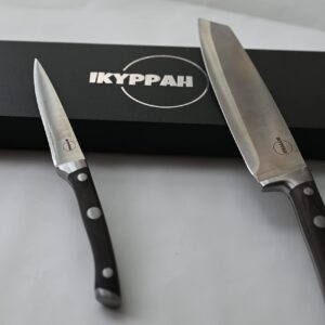 IKYPPAH Kitchen Knife Set 2 Piece,8" Chef Knife and 5" Paring Knife,Knife body special shape design