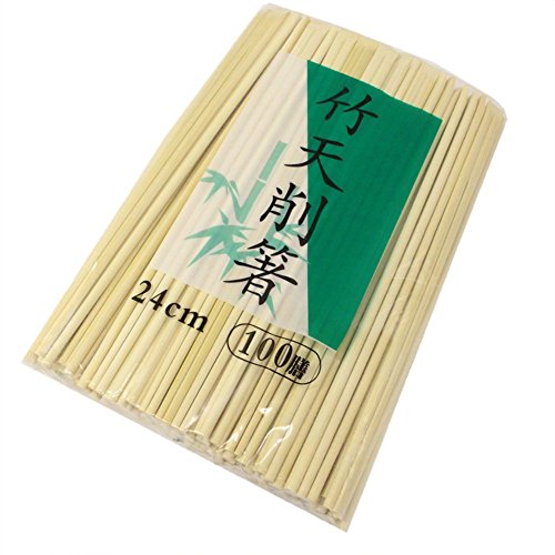 Commercial Use Split Chopsticks, Bamboo Cutting Chopsticks, 100 Pairs, Long and Easy to Use, 9.4 inches (24 cm)