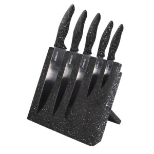 stoneline magnetic knife block set, 6 pieces, with foldable stand