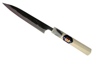 土佐刃物流通センター tosa cutlery knife, black knife, willow blade knife, white steel, no. 1, 5.9 inches (150 mm)