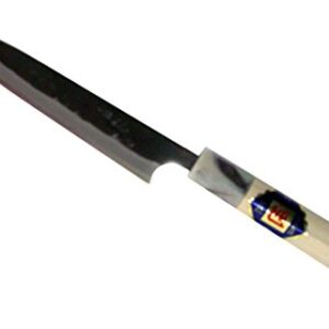 土佐刃物流通センター Tosa Cutlery Knife, Black Knife, Willow Blade Knife, White Steel, No. 1, 5.9 inches (150 mm)