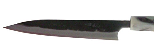 土佐刃物流通センター Tosa Cutlery Knife, Black Knife, Willow Blade Knife, White Steel, No. 1, 5.9 inches (150 mm)