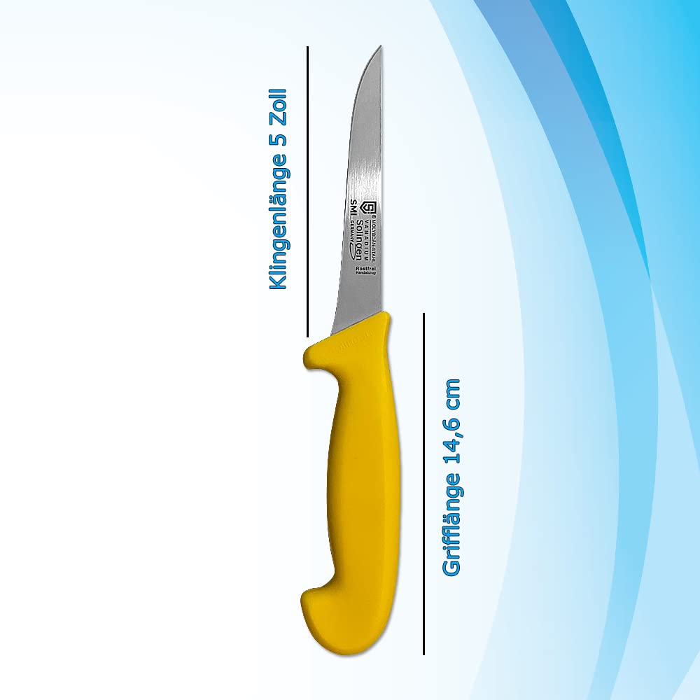 SMI - 5 inch Solingen Boning Knife Straight Meat Knife Professional Sharp Kitchen Knife Solingen Knife - Made in Germany