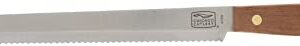 Chicago Cutlery 10-Inch Serrated Bread Knife with Sharp Stainless Steel Blade for Slicing, Cutting, and Scoring Bread, Walnut Tradition Wood Handle Kitchen Knife