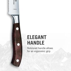Victorinox Grand Maitre Bread Knife - Serrated Kitchen Knife for Cutting Bread, Fruit & Vegetables - Premium Kitchen Accessory - Wood Handle, 9"