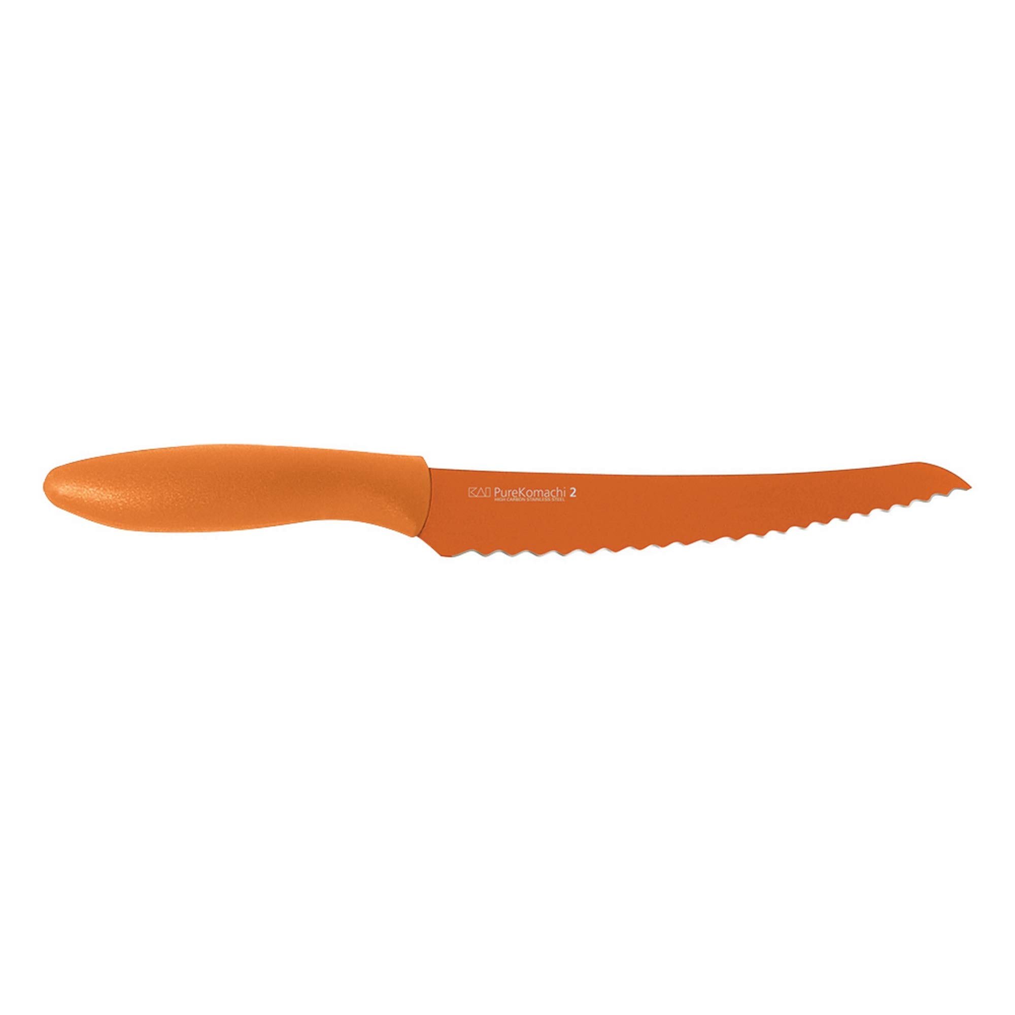 Kai PRO Pure Komachi 2 Bread Knife 8”, Wide Serrations are Gentle on Bread, Comfortable Handle Offers Secure Grip in Wet Conditions; Serrated Kitchen Knife