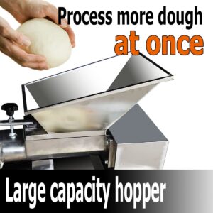 TXMACHINE Bread Machines bread dough divider machine stainless steel Dough cutting cutter machine with 6 molds dough shape and weight can be customized (220V/50HZ, 0.44-0.66lb dough weight)