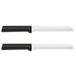 rada bread knife serrated blade with stainless steel resin made in the usa, 6 inches, pack of 2