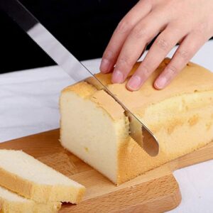 NatureMan 10Inch Serrated Bread Cutter,Bread Slicer,Bread Knife,Stainless Steel Cake Knife, 5 Layers Leveler Slicer