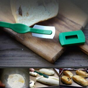 French Bread Cutter, Bakery/Kitchen Household Bread Lame Dough Scoring Tool Knife with Fixed Blade for French Bread