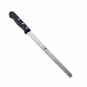 Florian Bread Knife Stainless Steel Serrated Blade Length 250mm / 9.84 Inch, Cutting Fruits, Baguette, Cake, Bagel, Pie, Slice Cake