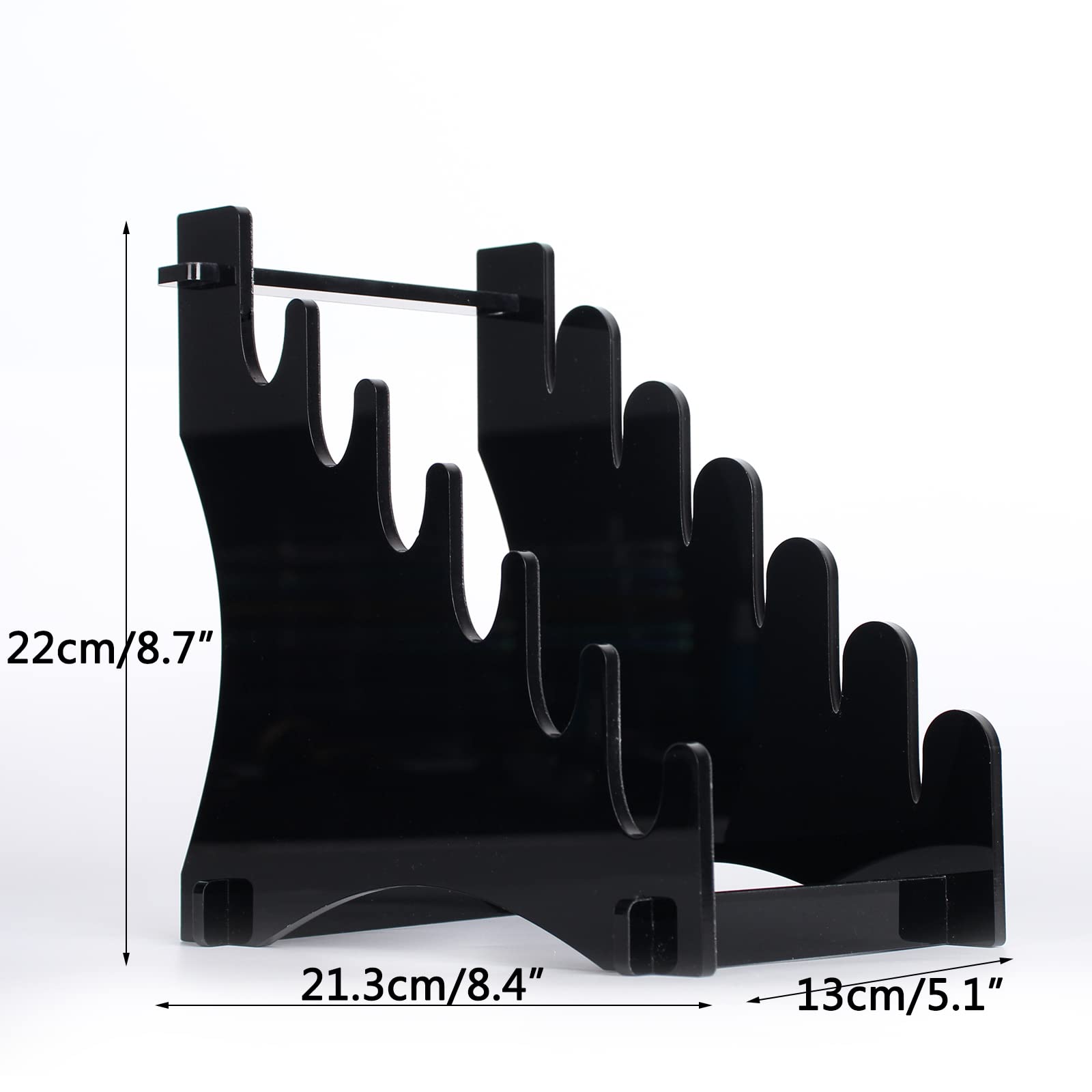 Knife Holder,Knife display stand,Knife Storage Rack,knife collection display stand,for pocket knife organizer&Desktop Knife display stand(black)