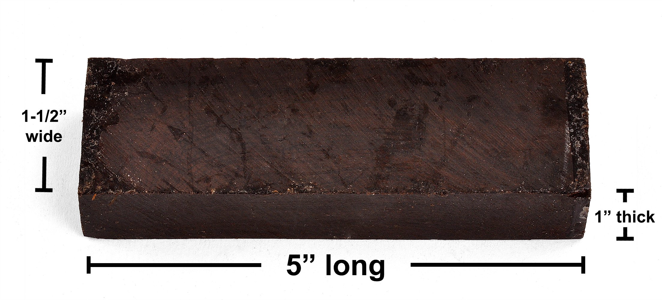 African Blackwood Knife Handle BLOCK (Each Piece is Unique) 5" x 1-1/2" x 1"