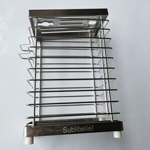 sublibelief knife rests - knife block holder kitchen stainless steel knife organizer storage stand 8 slots top hollow iron wire different size shape knife sharpeners scissors kitchen