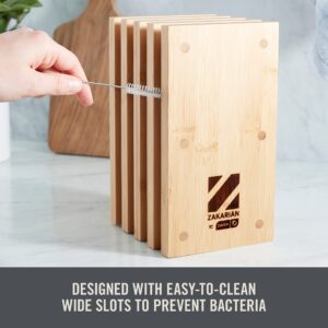 DASH Zakarian by DASH Magnetic Bamboo Knife Block for Holding and Displaying Knives