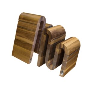 Arte Legno knife block, Small, Walnut