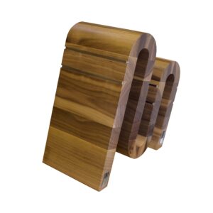 Arte Legno knife block, Small, Walnut