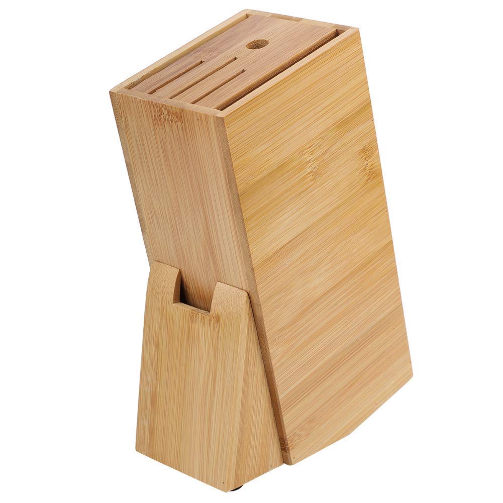 Bamboo Knife Rack Multifunctional Holes Knife Rack Storage Rack Tool Kitchen Knife Holder Knife Block