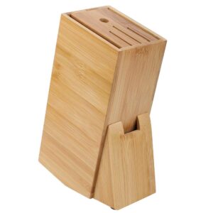 Bamboo Knife Rack Multifunctional Holes Knife Rack Storage Rack Tool Kitchen Knife Holder Knife Block