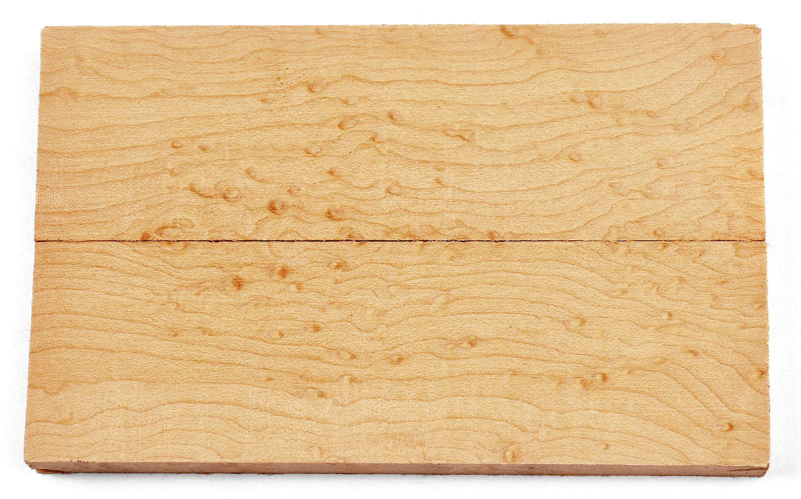 Bird's Eye Maple Wood Knife Handle BLOCK (Each Piece is Unique) 5" x 1-1/2" x 1-1/2"