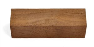 western walnut wood knife handle block (each piece is unique) 5" x 1-1/2" x 1-1/2"