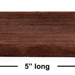 Texas Knifemakers Supply Bolivian Rosewood Knife Handle Block (Each Piece is Unique) 5" x 1-1/2" x 1"