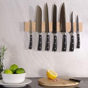 16" Beechwood Wall mounted Magnetic Knife Strip by RESINAT