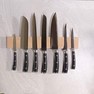 16" Beechwood Wall mounted Magnetic Knife Strip by RESINAT