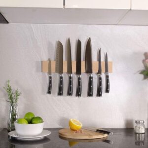 16" Beechwood Wall mounted Magnetic Knife Strip by RESINAT