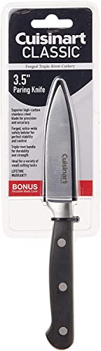 Cuisinart C77TR-3PR Triple Rivet Collection 3.5" Paring Knife, Black