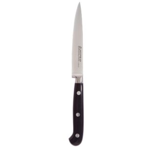 kitchen utility knife - mattstone hill 4.3" paring knife, vegetable knife, german steel, triple rivet handle