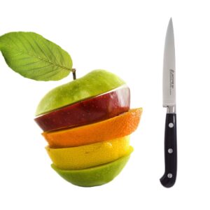 Kitchen Utility Knife - MATTSTONE HILL 4.3" Paring Knife, Vegetable Knife, German Steel, Triple Rivet Handle