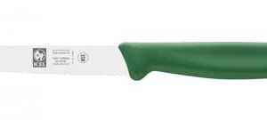 ICEL Serrated Paring Knife Set. Great for All Kind of Kitchen Prep work, Like Chopping Mincing Dicing. 6-Piece Set Includes One Red, Blue, Yellow, Green, Black and White knives Light 'n' Mighty