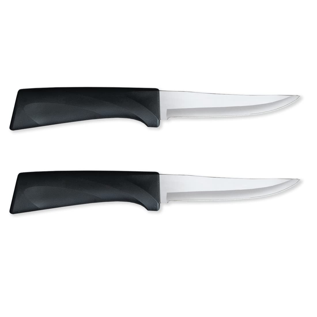 RADA Anthem Series Super Parer Paring Knife Stainless Steel Blade with Ergonomic Black Resin Handle, 9 Inches, Pack of 2